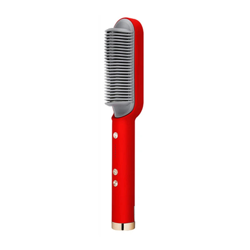 Hot Selling Professional Straight Hair Comb Portable Ceramic Coating Straight Hair Brush Salon Women'S Styling Tool
